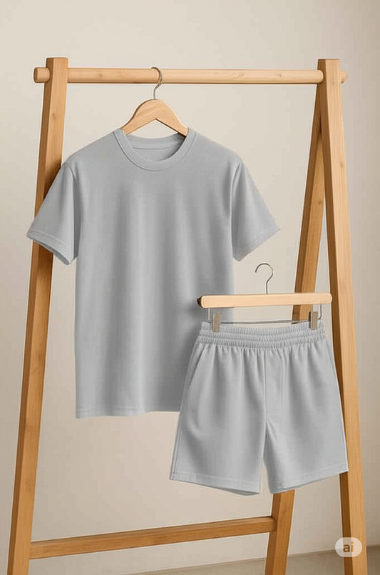 Premium Cotton Co-Ord Set (T-Shirt + Shorts)