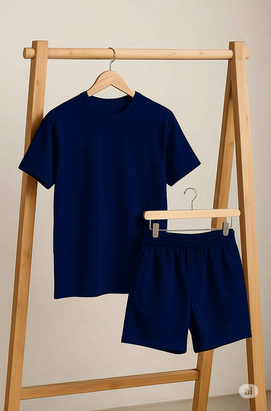 Premium Cotton Co-Ord Set (T-Shirt + Shorts)