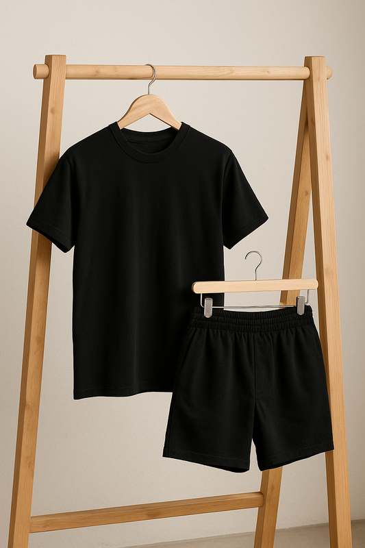 Premium Cotton Co-Ord Set (T-Shirt + Shorts)