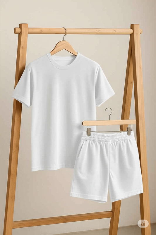 Premium Cotton Co-Ord Set (T-Shirt + Shorts)